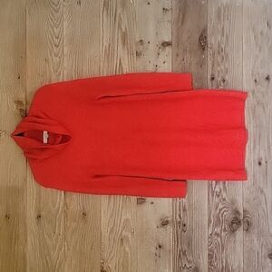 Loft Red Cowl Neck Sweater Dress Size XSmall Tall
